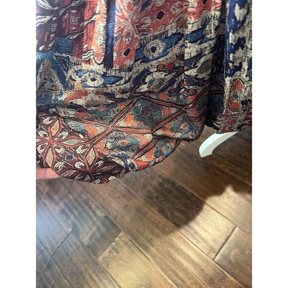 Anthropologie The Impeccable Pig Black Dress With Oversized Ruffle Sleeves SZ L - Picture 13 of 15